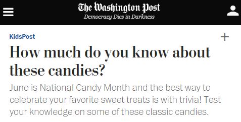 Test your knowledge of chocolate and candy with this National Candy Month inspired quiz.