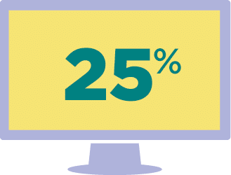 25%
