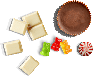 Assorted candies