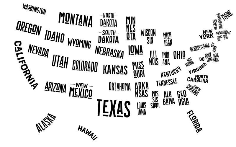 Map of the United States